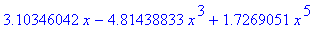 3.10346042*x-4.81438833*x^3+1.7269051*x^5